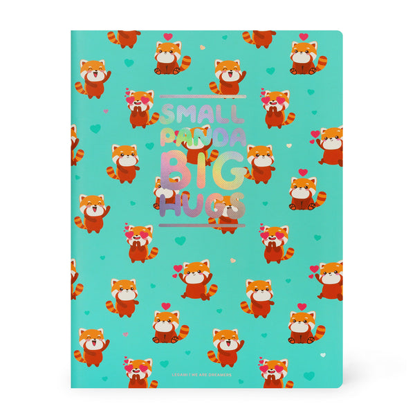 Caderno Grande Pautado - Red Panda