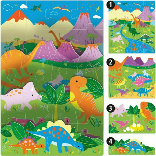 Puzzle Playrama Dinosaurs Headu