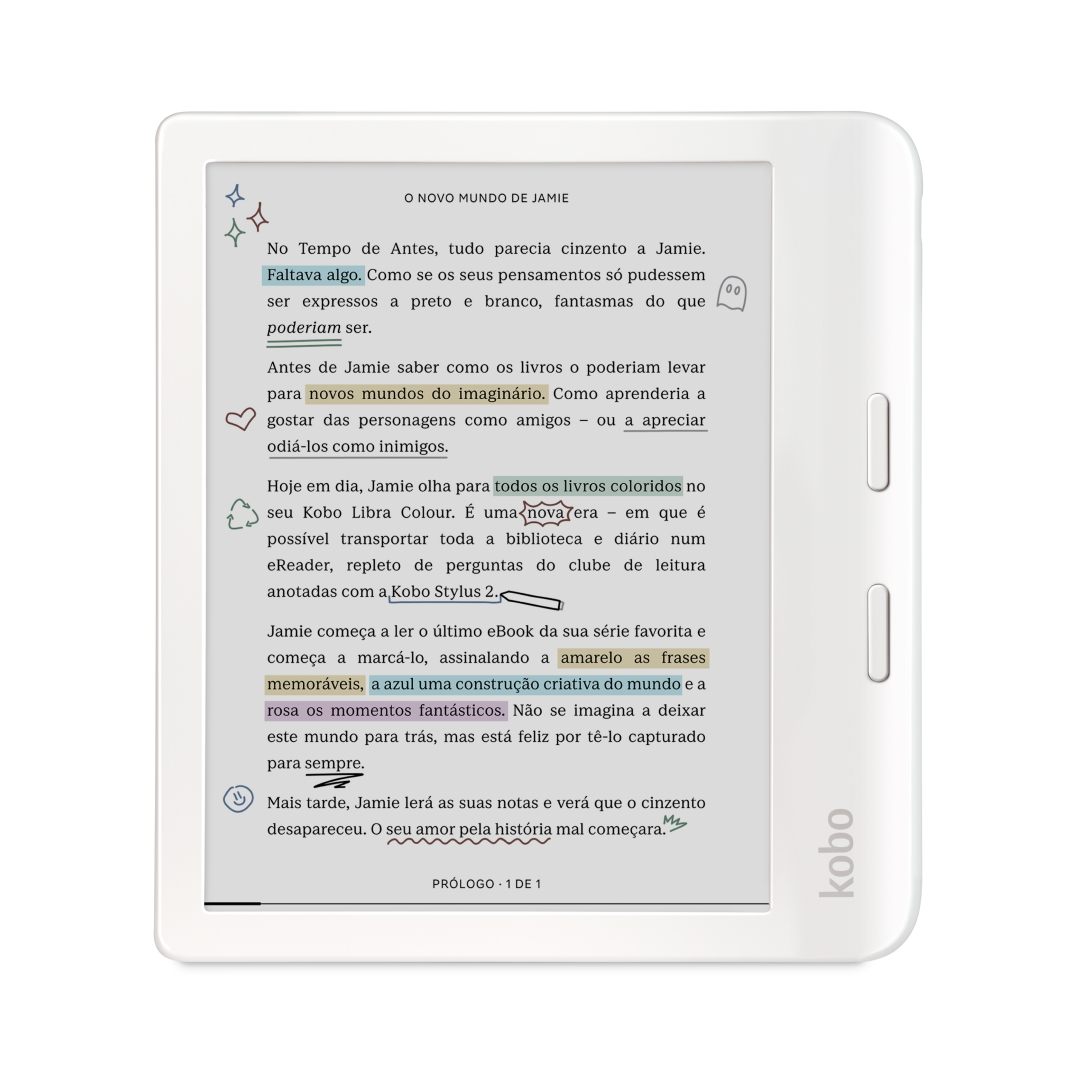 Kobo Libra Colour - Branco – note! Online