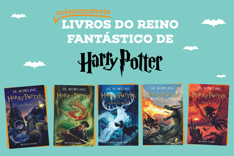 Livros colecionáveis do reino fantástico de Harry Potter