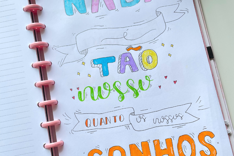 Letterings de verão by @matiildestudiies