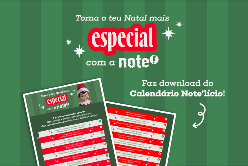 🎄 Torna o teu Natal mais especial com o Calendário Note’lício!