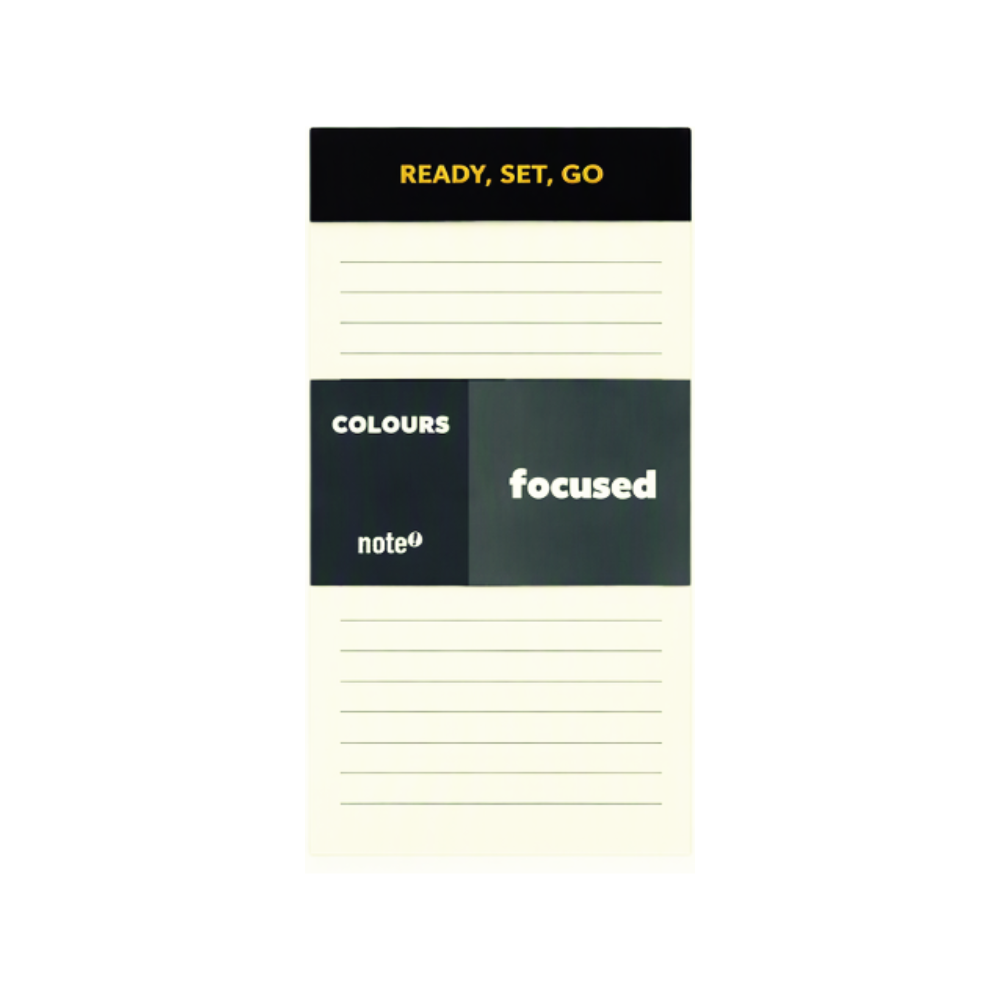 Bloco de Notas Pautado Colours Focused Note!