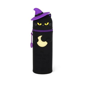 Estojo em Silicone Legami 2 em 1 Kawaii Halloween - Gato Preto