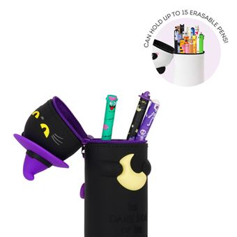 Estojo em Silicone Legami 2 em 1 Kawaii Halloween - Gato Preto