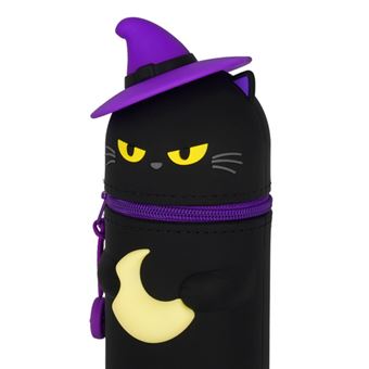 Estojo em Silicone Legami 2 em 1 Kawaii Halloween - Gato Preto