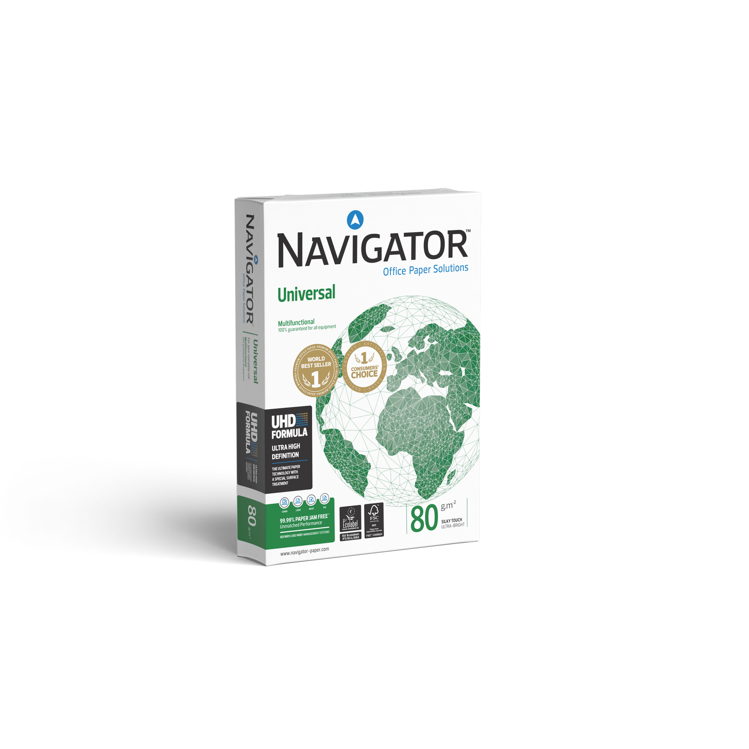 Resma de Papel de Impressão A4 500 Folhas 80g/m2 Navigator