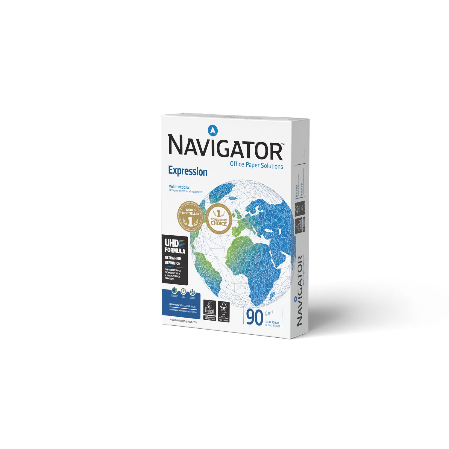Resma de Papel de Impressão A4 500 Folhas 90g/m2 Navigator
