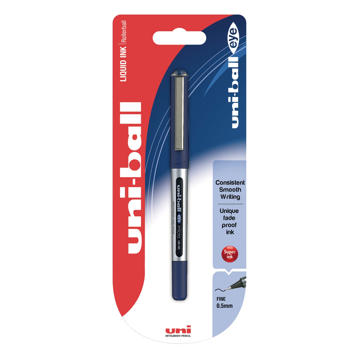 Esferográfica Uni Eye Micro Ub-150 Azul