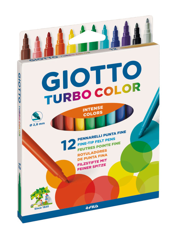 Marcadores de Colorir Fino 12 unidades Giotto