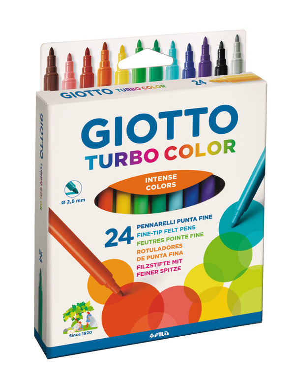 Marcadores de Colorir Fino 24 unidades Giotto