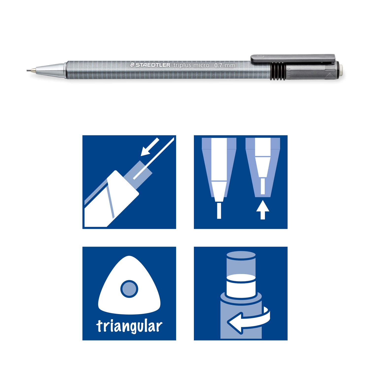 Lapiseira Triplus Micro 0.7mm com Tubo Minas Staedtler