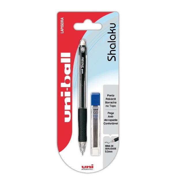 Lapiseira 0,5mm e 12 Minas HB Uni-ball