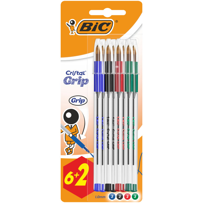 Esferográfica Bic Cristal Gramasip 6+2Un 811343