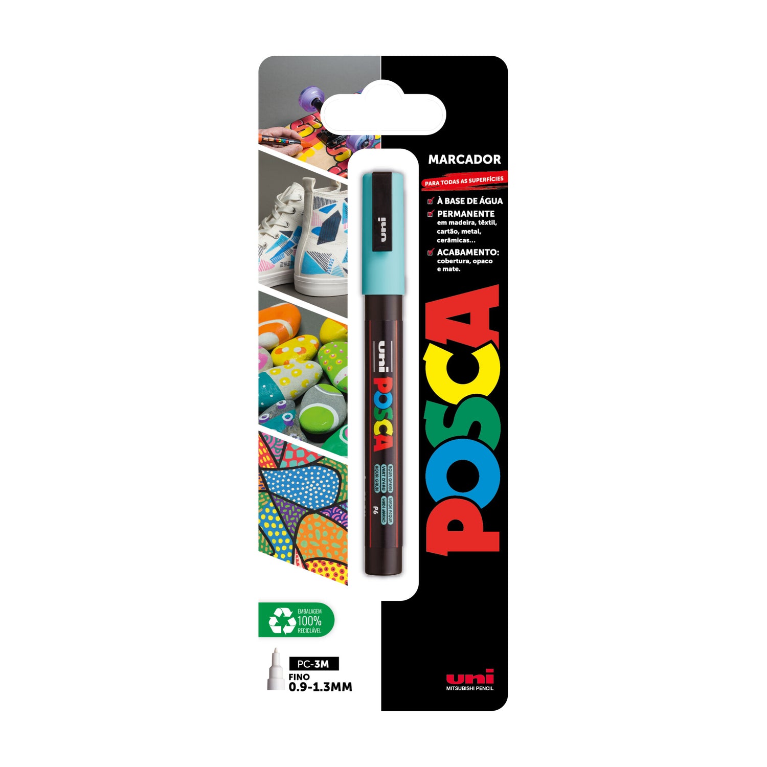 Marcador Posca Fino Pc-3 M Sortido Uni