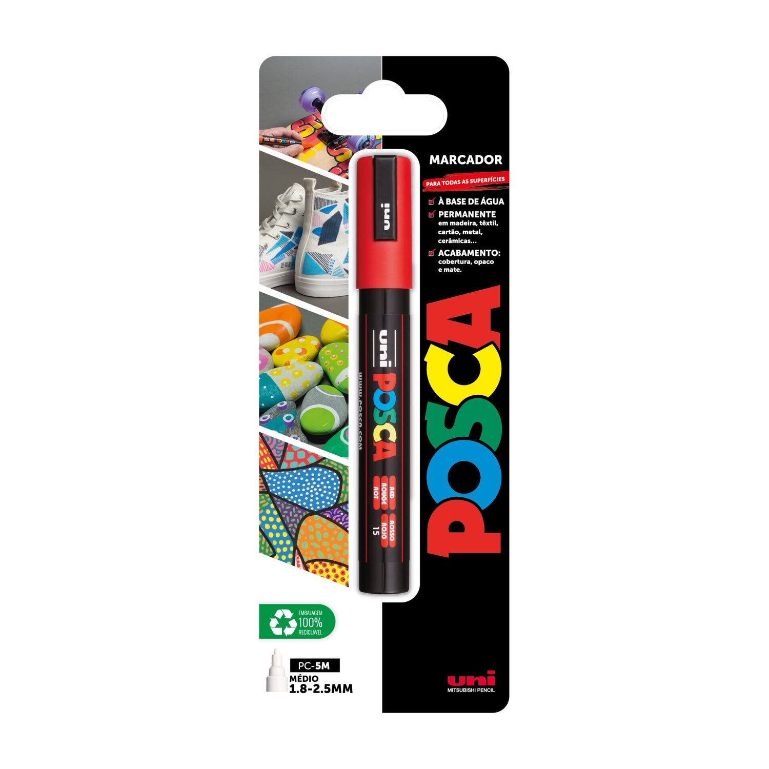 Marcador Posca M Pc-5 M Sortido Uni