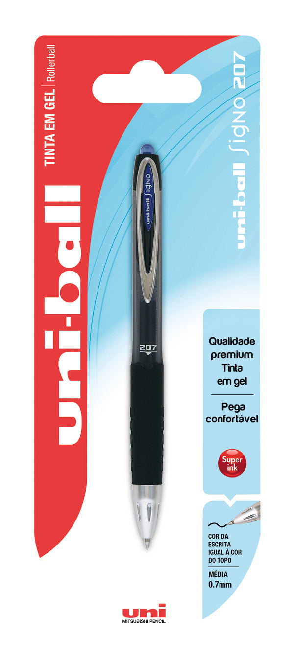 Roller Retráctil Signo de Tinta Gel Azul