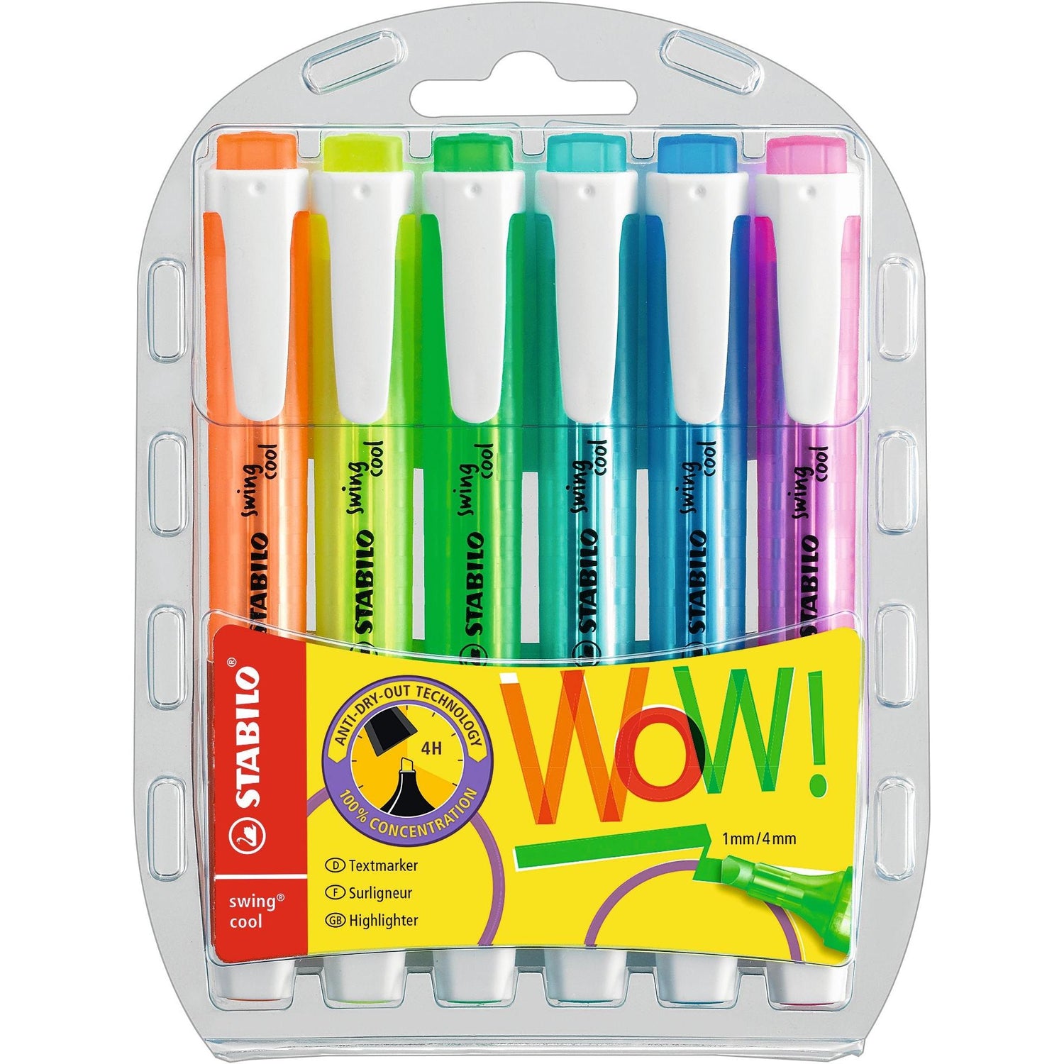 Sublinhador de Tinta Fluorescente Pastel Stabilo