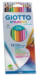 Lápis de Cor Aguarela Stilnovo 12 Unidades Giotto