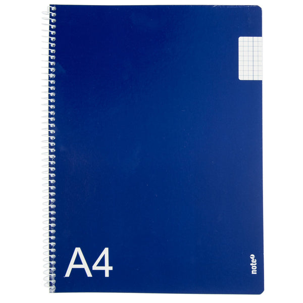 Caderno Espiral A4 Azul 80 Folhas Quadriculado Note!