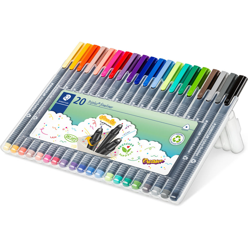 Marcador Escrita Truplus Fineliner 20 Unidades