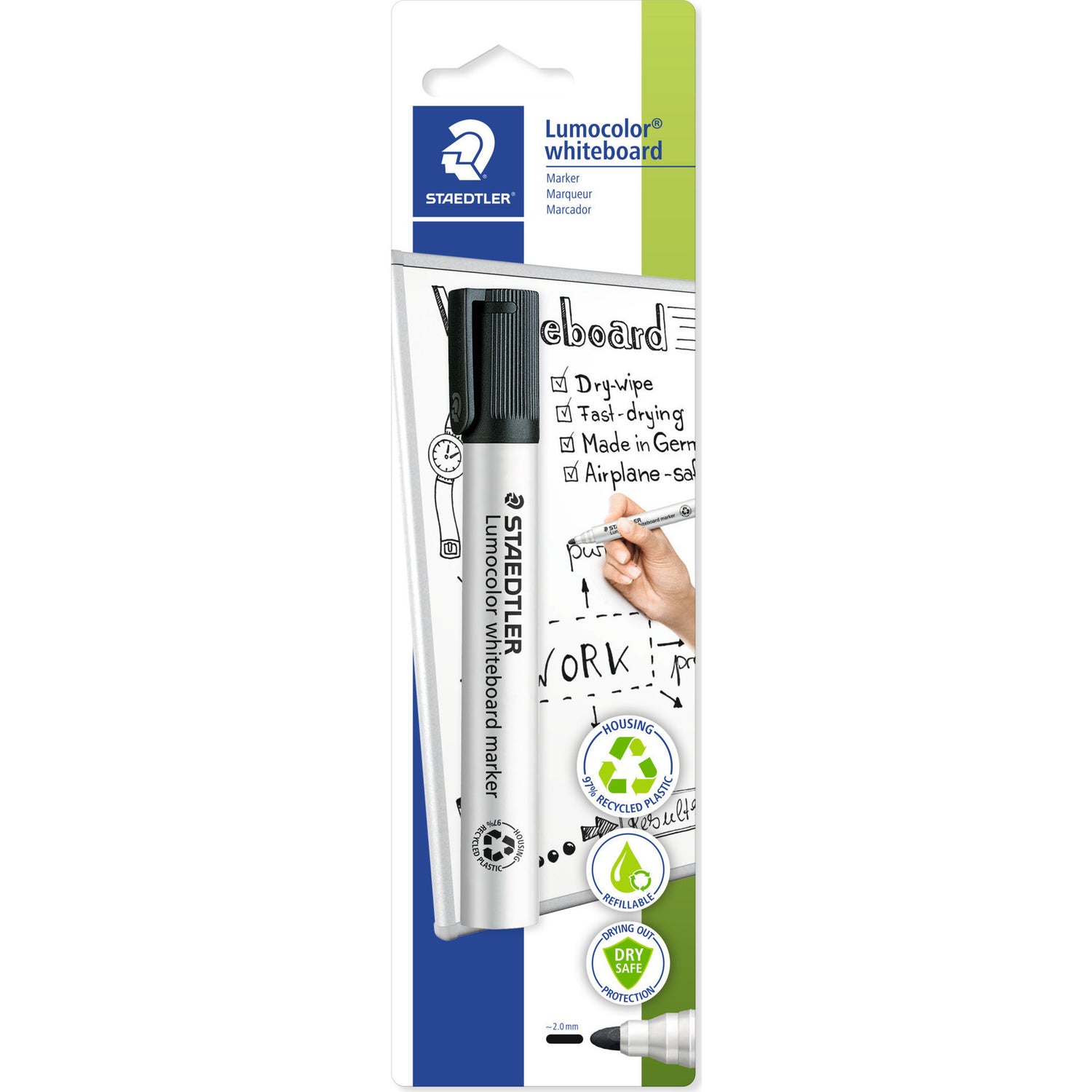 Marcador Quadro Branco Lumocolor Pt Staedtler