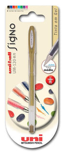 Esferográfica Roller Gel Signo Dourada