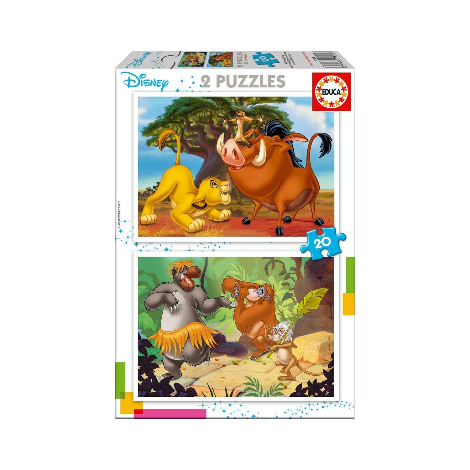 Educa - Puzzle 2x20 Peças (artigo sortido)
