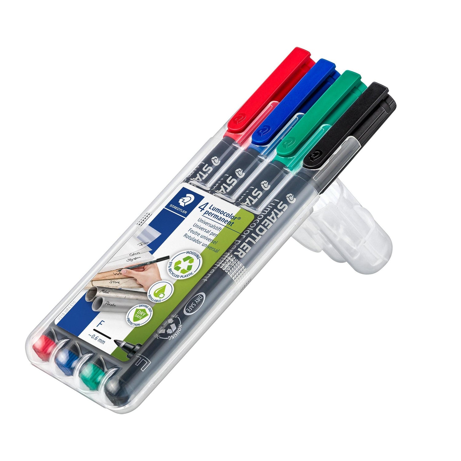 Marcador Permanente Fino com 4 Cores Staedtler