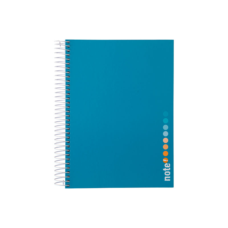 Caderno Espiral A5 Capa dura 120F Q Azul Acid Tecnocol