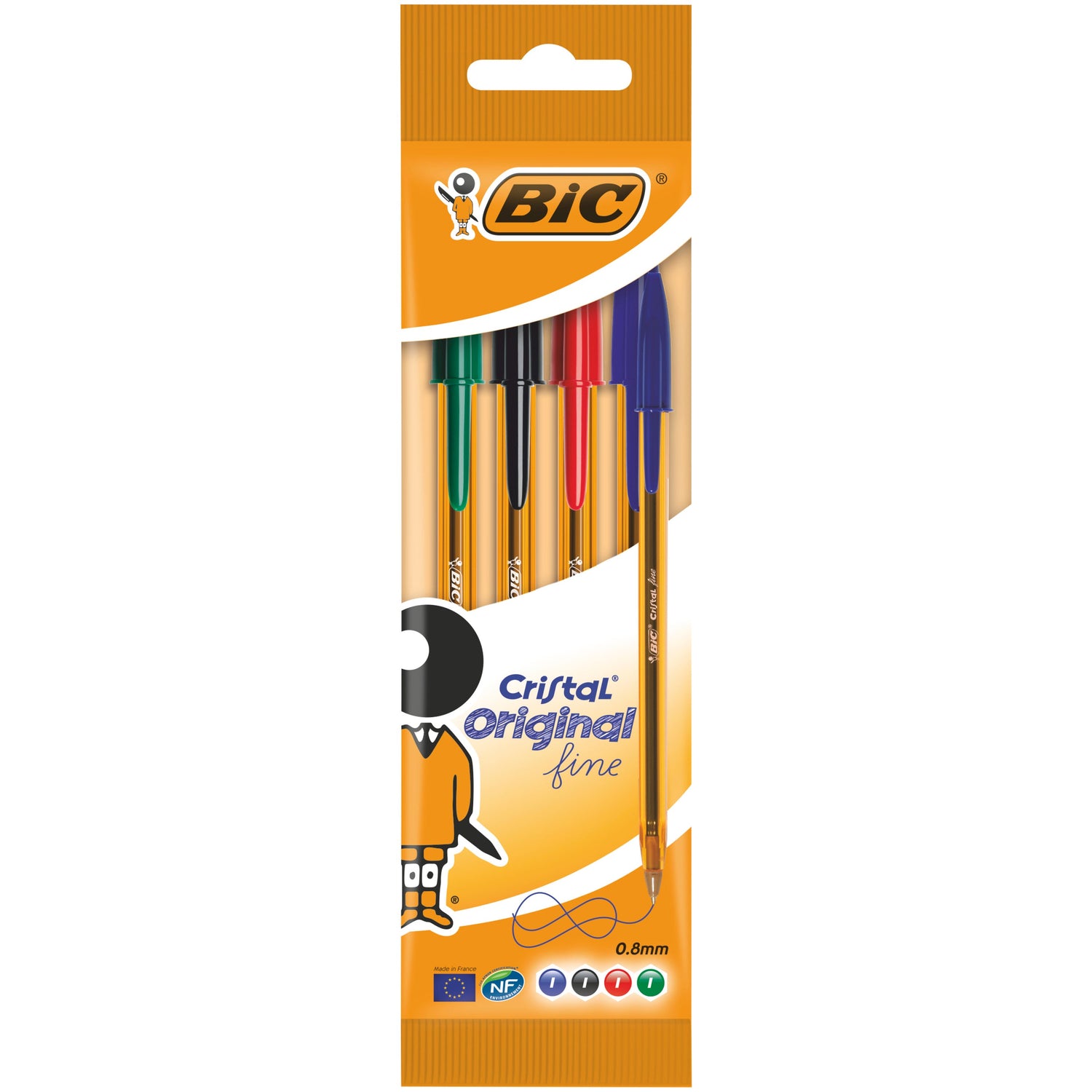 Esferográfica Cristal Fine 4 Cores Bic