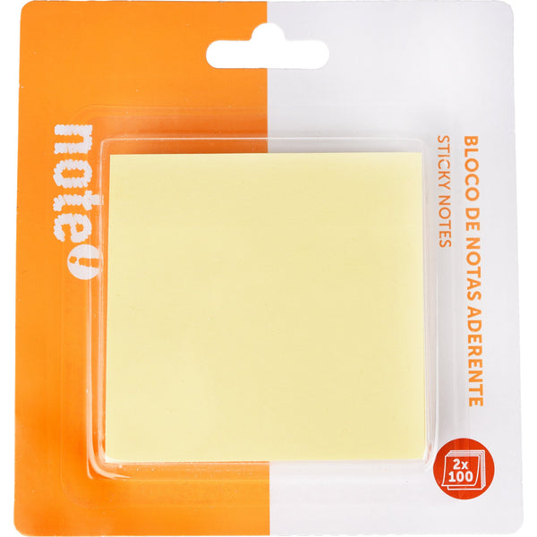 Bloco de Notas Aderente 7.6 x 7.6cm Amarelo Note!