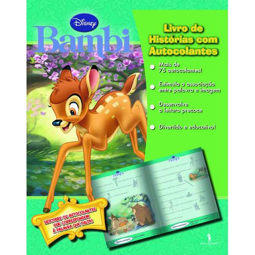 Livro de Histórias com Autocolantes - Bambi