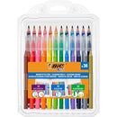 Marcador Colorir 12 Lápis Cor + 12 Cera Bic