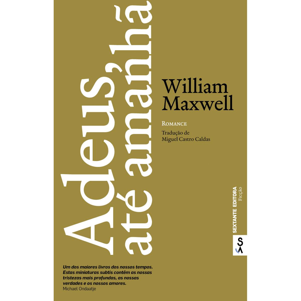 Adeus, Até Amanhã de William Maxwell