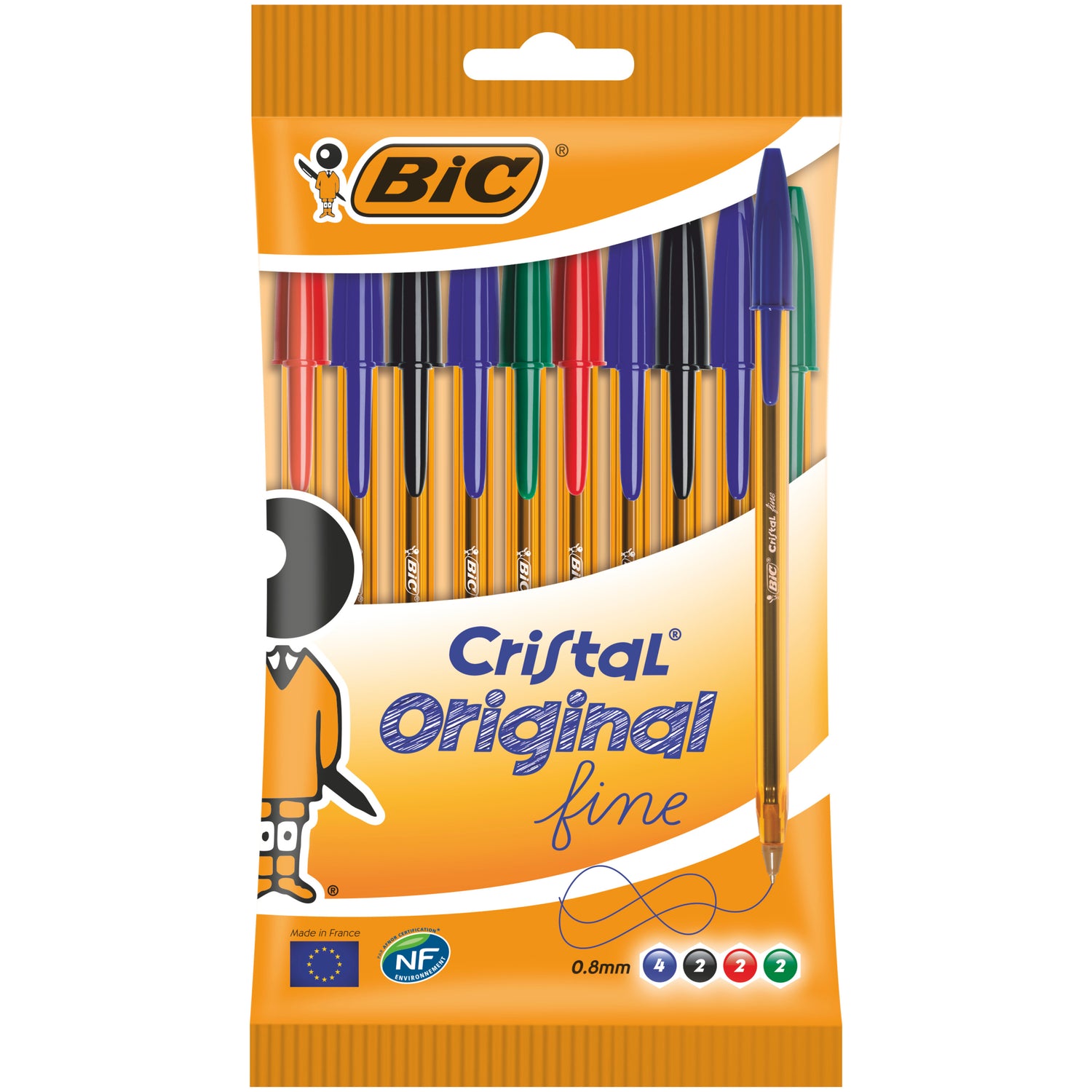 Esferográfica Cristal Fine 4 Cores