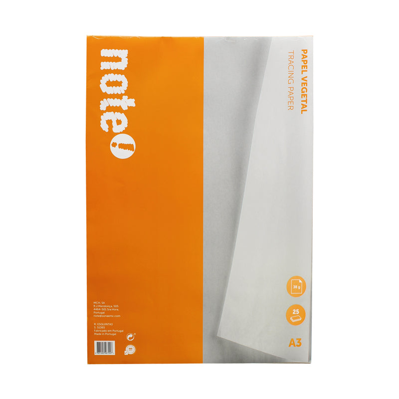 Bloco de Papel Vegetal A3 Note!