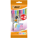 Esferográfica Cristal Fun 8 unidades Bic