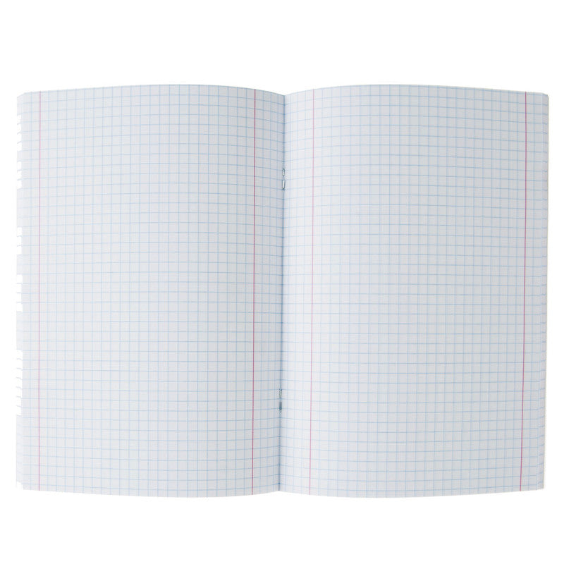 Caderno Agrafado A5 Capa Preta Plastificado Quadriculado Note!