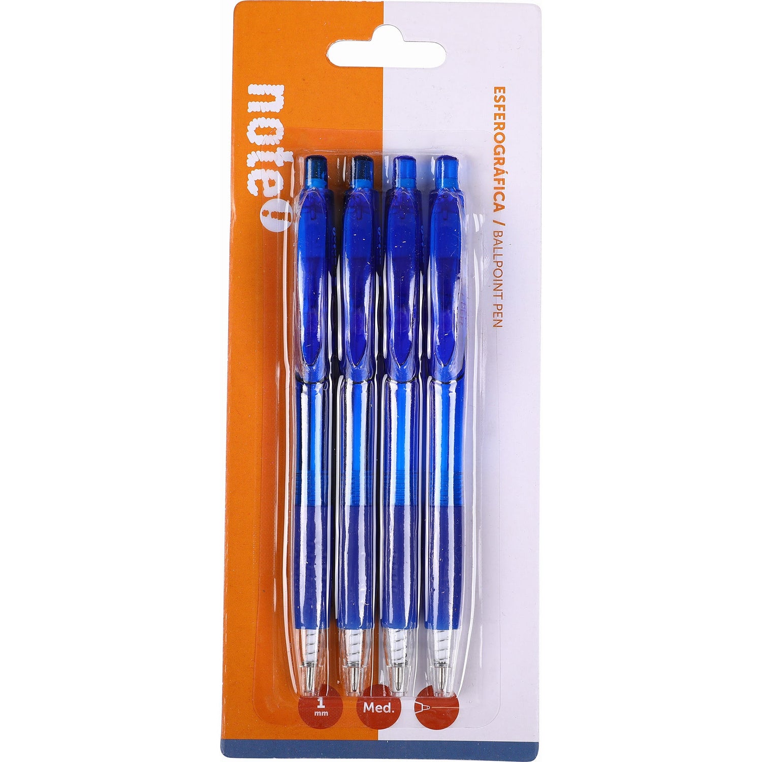 Esferográfica Retrátil de Tinta Azul Note!