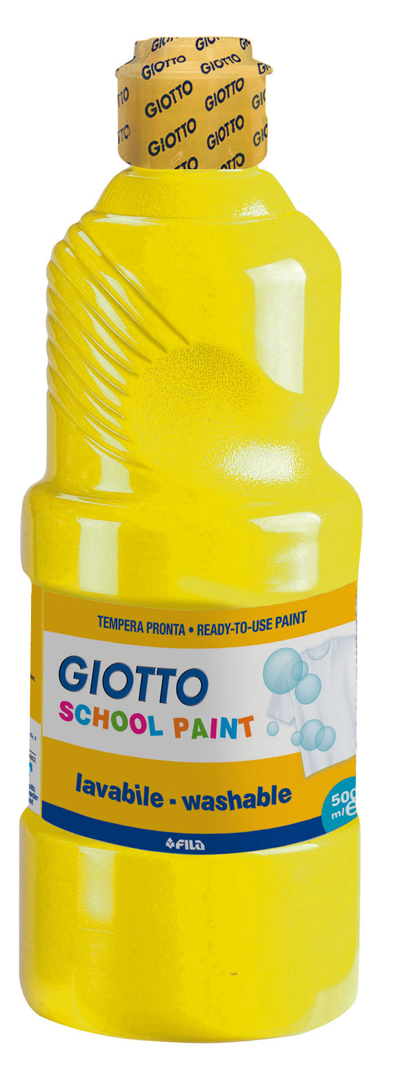 Guache Lavável Amarelo 500ml Giotto