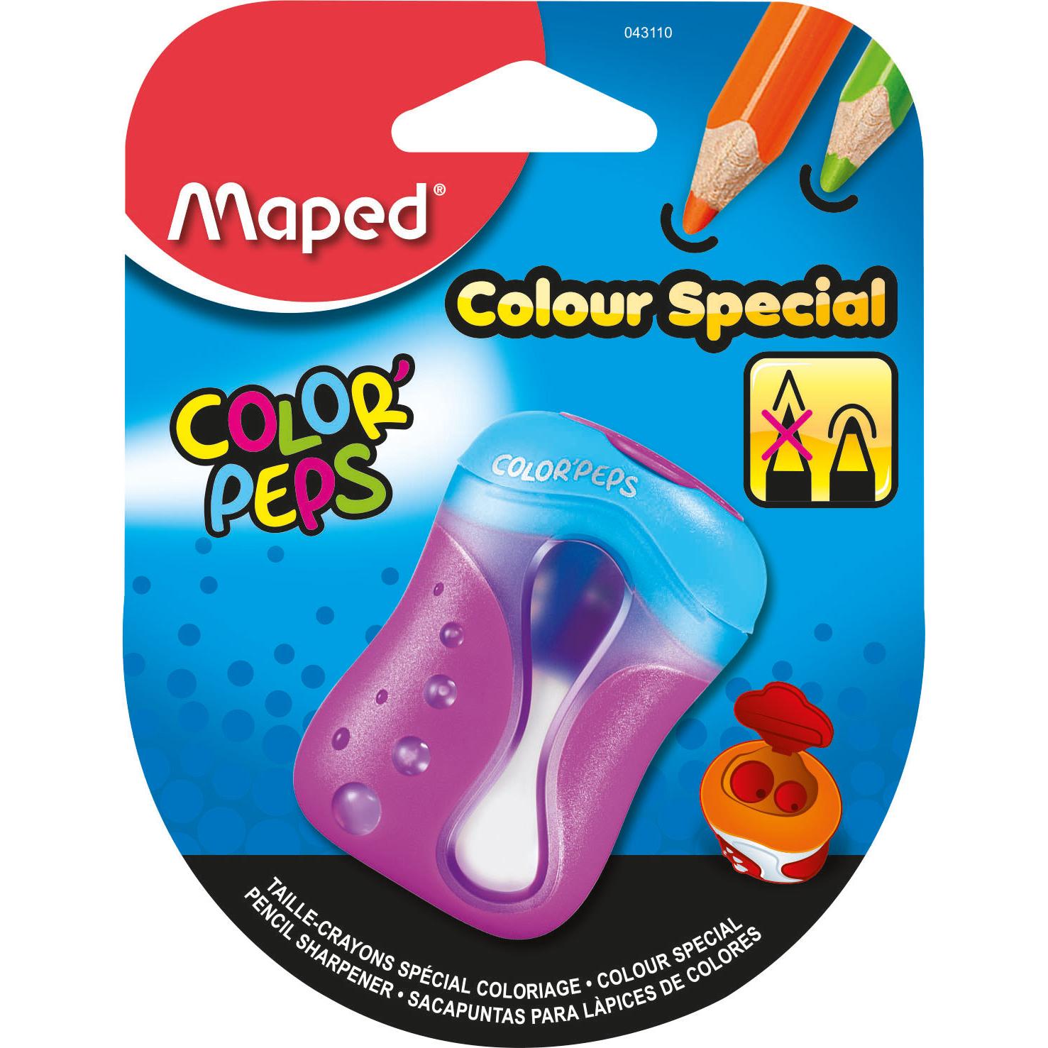 Afia Dupla com Depósito Color'Peps (várias cores) Maped