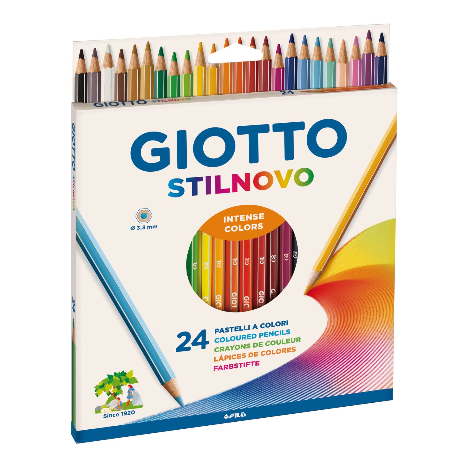 Lapis Cor Sitlnovo 24 Unidades Giotto