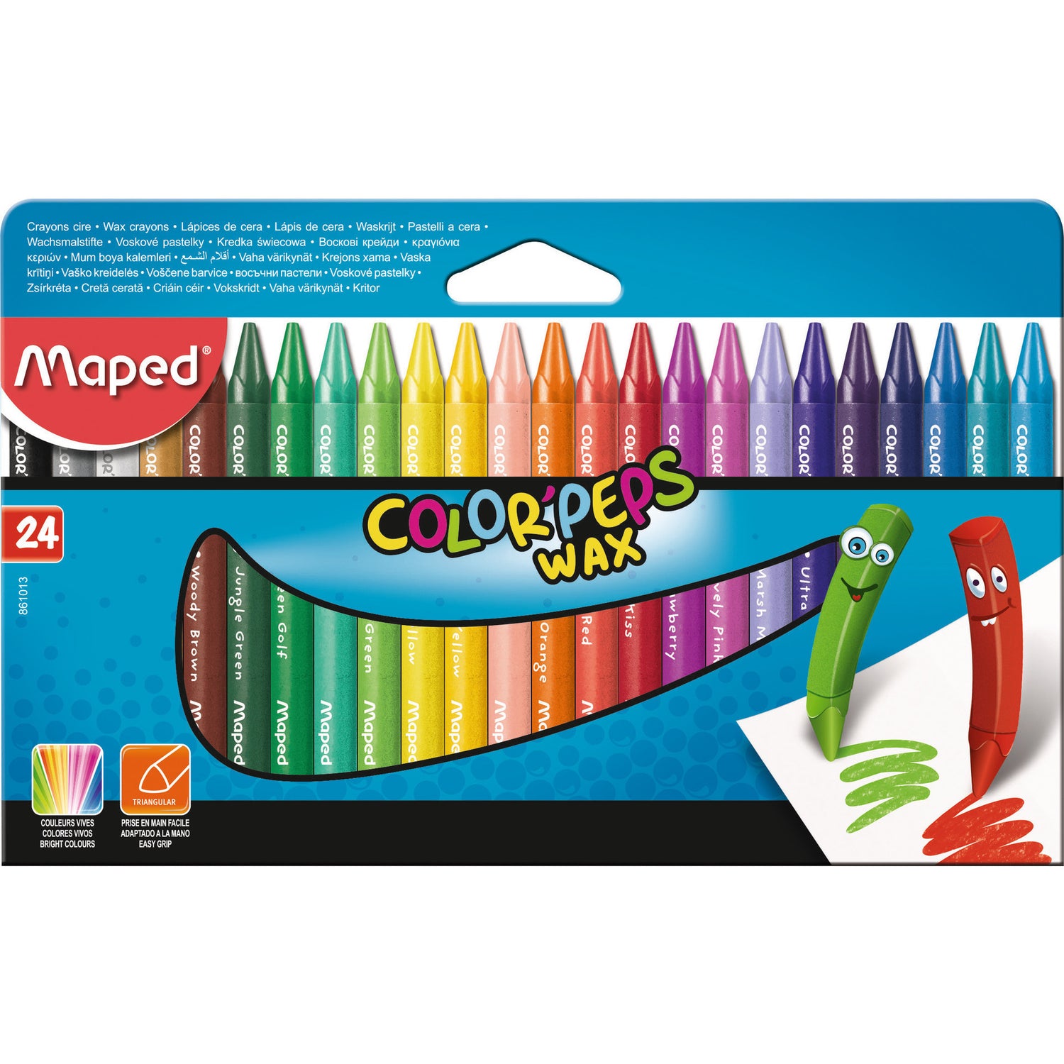 Lápis Cera Maped Color Peps 24 Unidades