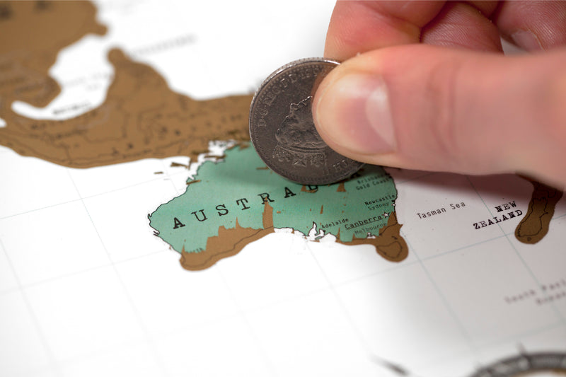 Mapa Mundo Pequeno - Branco