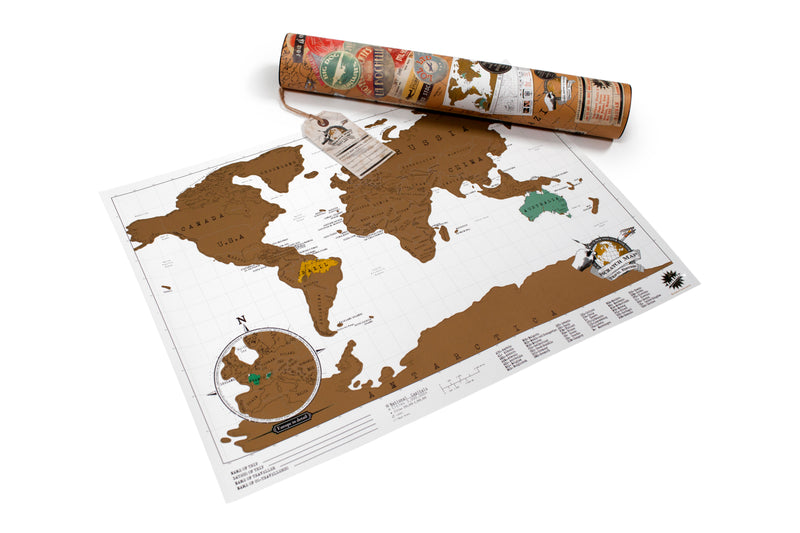 Mapa Mundo Pequeno - Branco