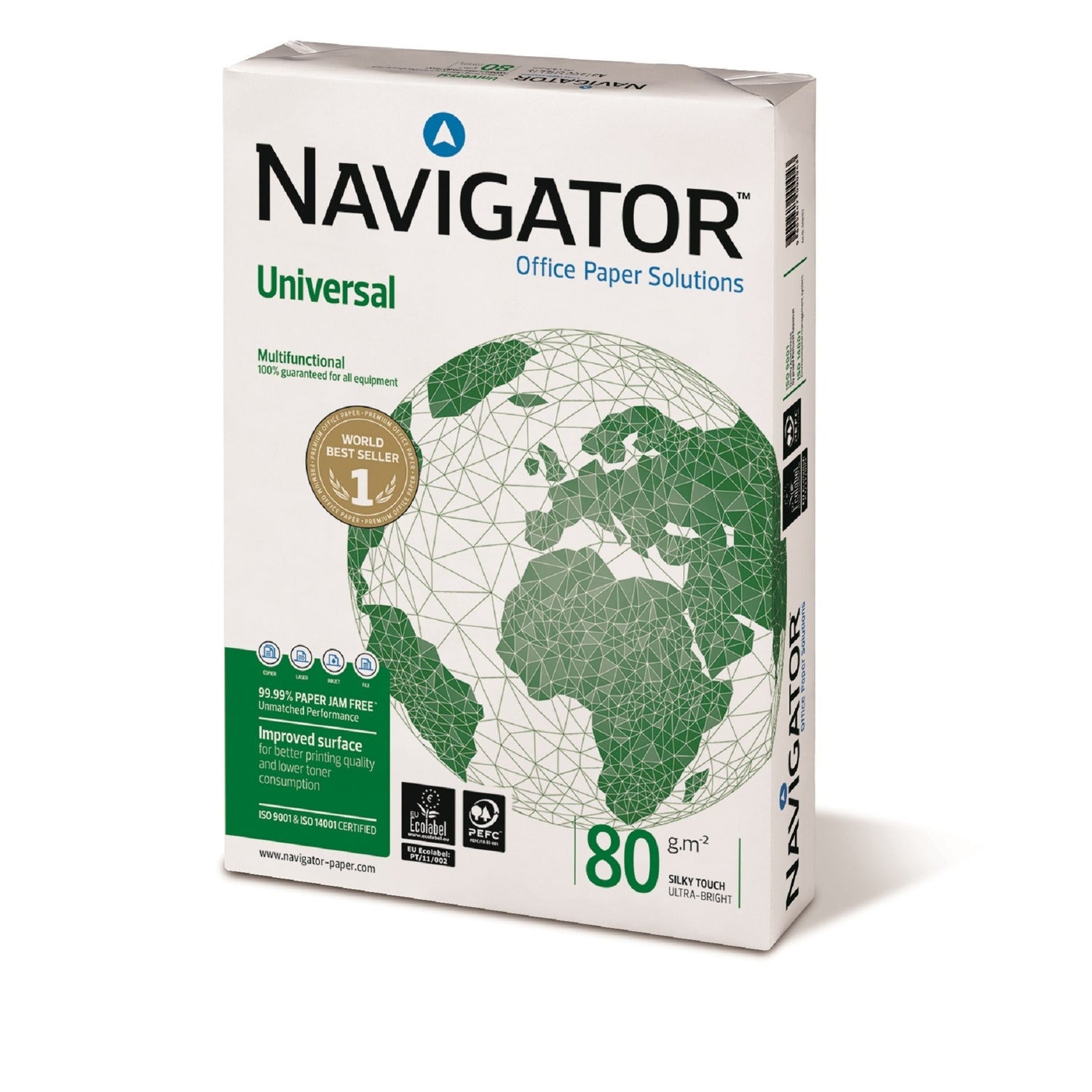 Conjunto 5 Resma de Papel de Impressao A3 80 gr 500 folhas Navigator