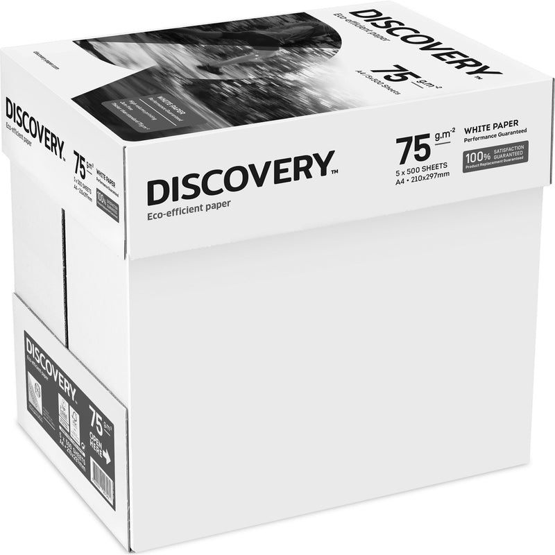 Caixa 5 Remas Papel Discovery A4 75G