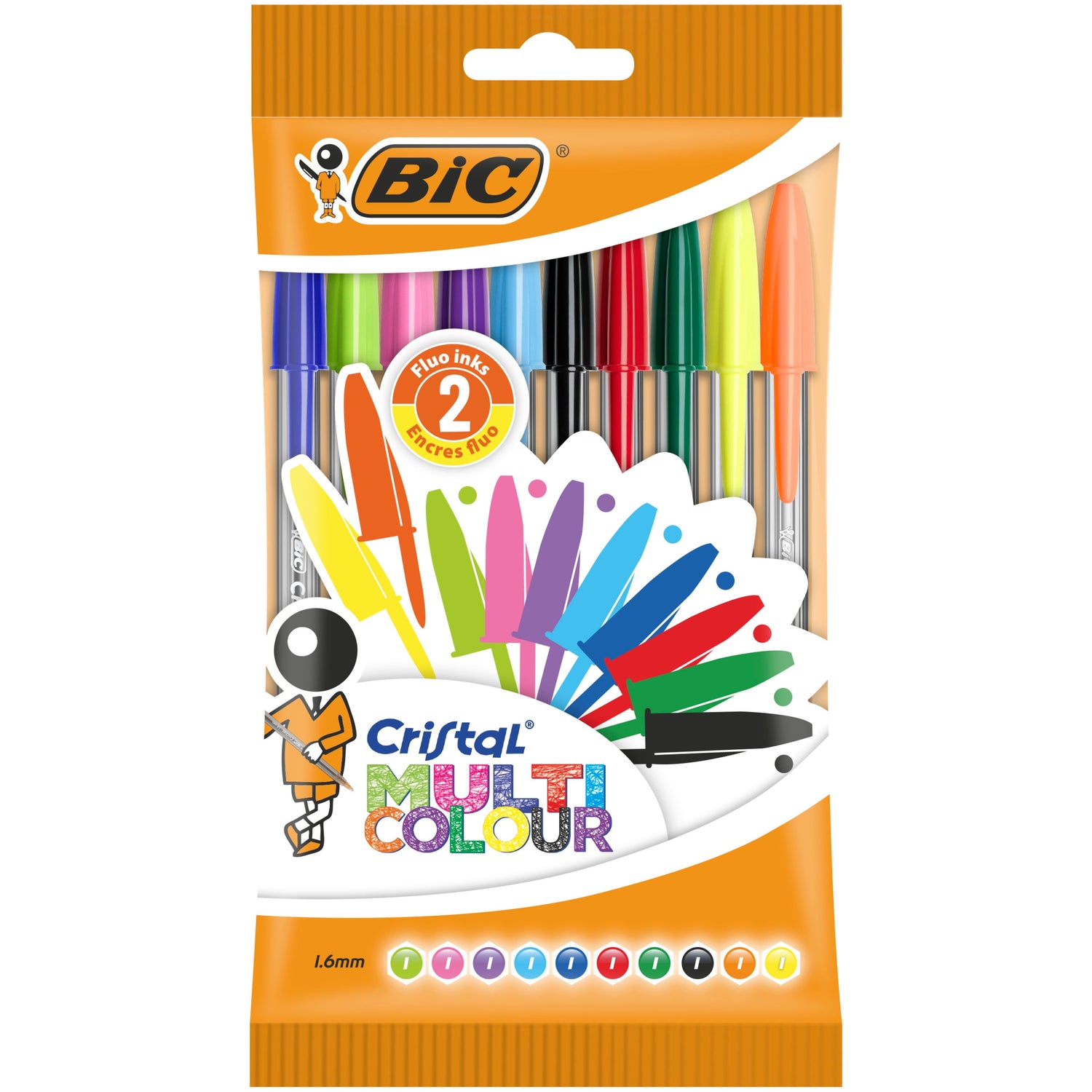 Esferográfica Cristal Multicolor Bic