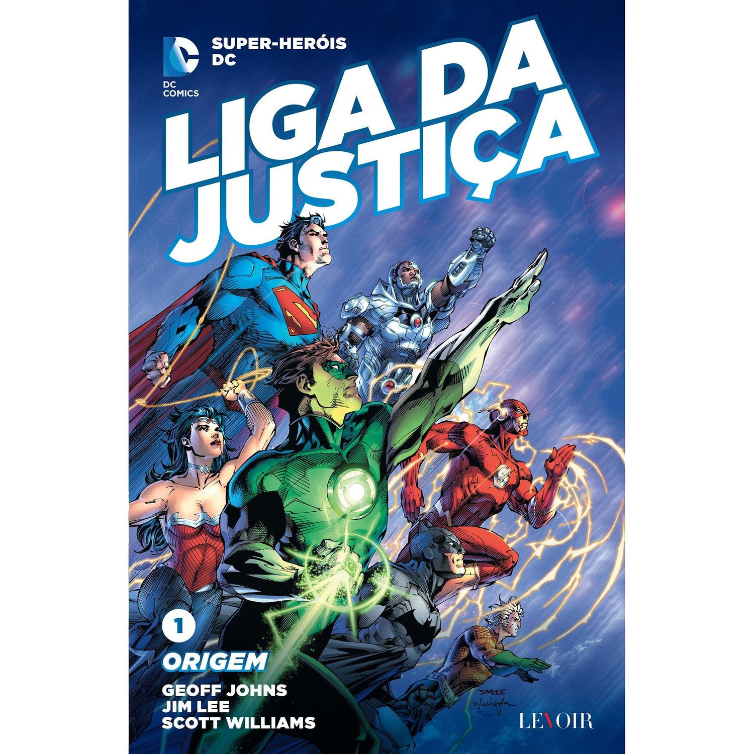 Liga da Justiça: Origem de Jum Lee, Scott Williams, Geoff Johns